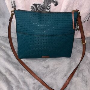 Fossil Fiona Crossbody Teal Crossbody Bag